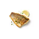 Dorsch/Kabeljau, tiefgefroren, gebraten ohne Fett (Pfanne)