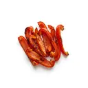 Gemüsepaprika rot, gebraten ohne Fett (Pfanne)