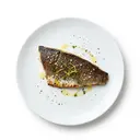 Köhler/Seelachs, gebraten ohne Fett (Ofen)