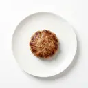 Rind/Schwein, Hacksteak, gebraten ohne Fett (Pfanne)