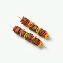 Rindfleischspieße gegrillt