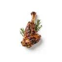 Schaf Hinterhaxe, mager, tiefgefroren, gegrillt