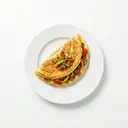 Schaumomelett gebraten mit Gemüse