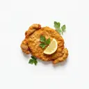 Schwein Schnitzel (Oberschale) gebraten ohne Fett (Ofen)