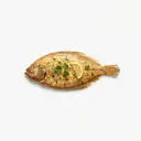 Seezunge tiefgefroren, gebraten ohne Fett (Pfanne)