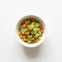 Suppengrün/Suppenkraut, tiefgefroren, gekocht