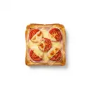 Toast mit Kochschinken, Käse und Tomaten, gebacken