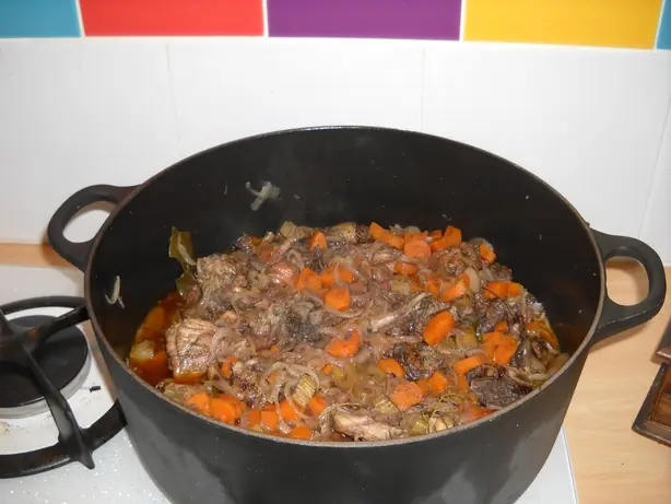 Foto von Salmis de Palombes (Gaskonisches Wildtauben-Ragout) – fertig angerichtet