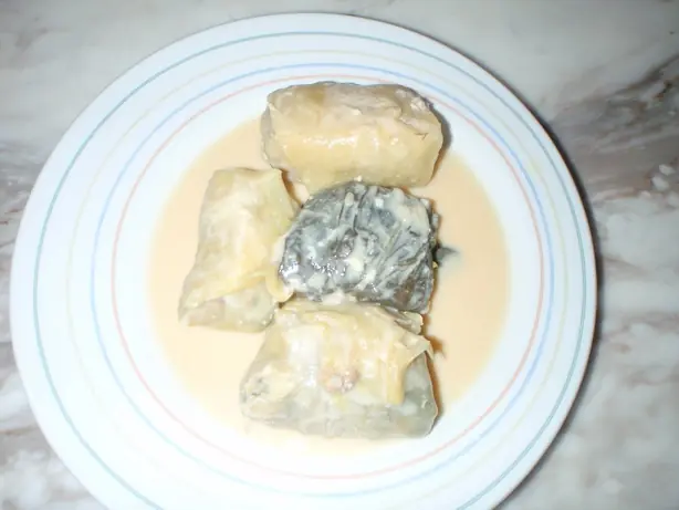Foto von Griechische Zitronen-Ei-Suppe (Avgolemono) – fertig angerichtet