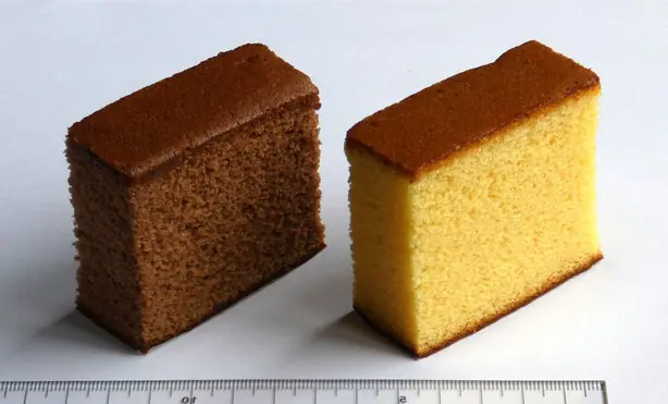 Foto von Japanischer Castella-Kuchen (Kasutera) – fertig angerichtet