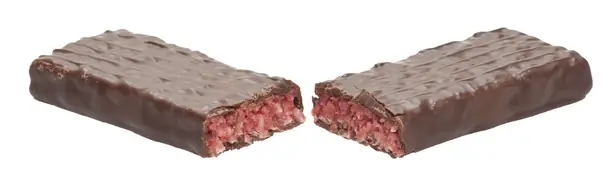 Foto von Hausgemachte Cherry Ripe Riegel – fertig angerichtet