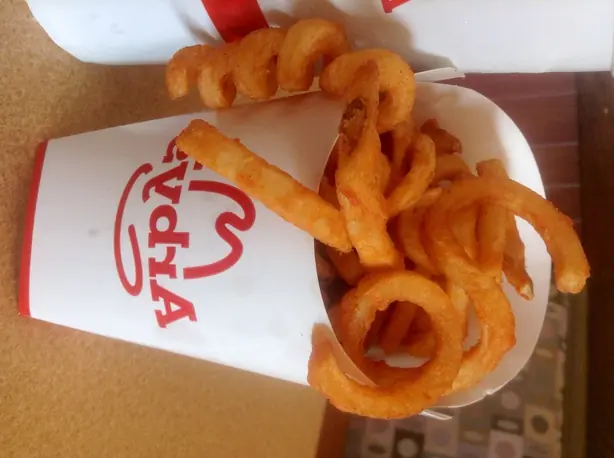 Foto von Knusprige Curly Fries mit Cajun-Gewürzmischung – fertig angerichtet