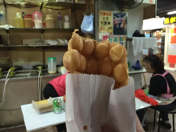 Foto von Hongkong Bubble Waffles (Gai Daan Jai) – fertig angerichtet