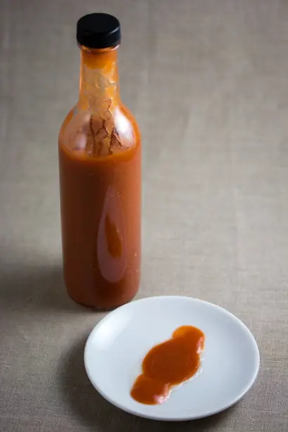 Foto von Bajan Pepper Sauce – fertig angerichtet