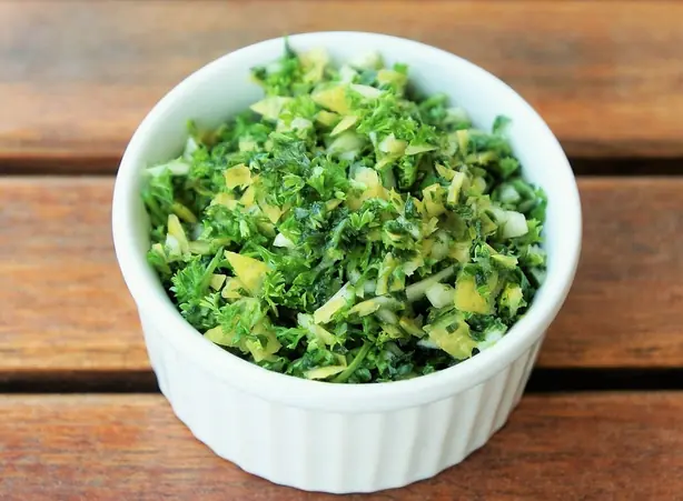 Foto von Klassische Gremolata – fertig angerichtet