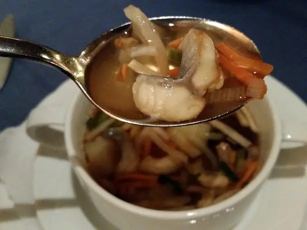 Foto von Hamburger Aalsuppe – fertig angerichtet