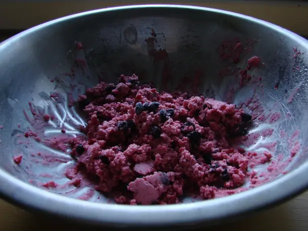 Foto von Akutaq (Alaskanisches Eskimo-Eis) – fertig angerichtet