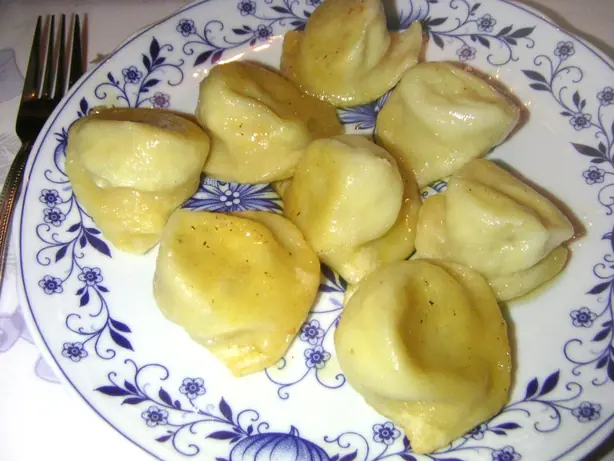Foto von Kärntner Kasnudeln (Originalrezept) – fertig angerichtet
