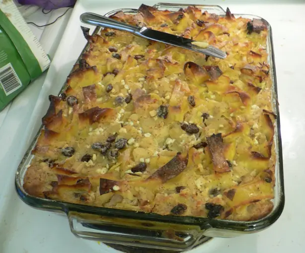 Foto von Traditioneller Kartoffelkugel – fertig angerichtet