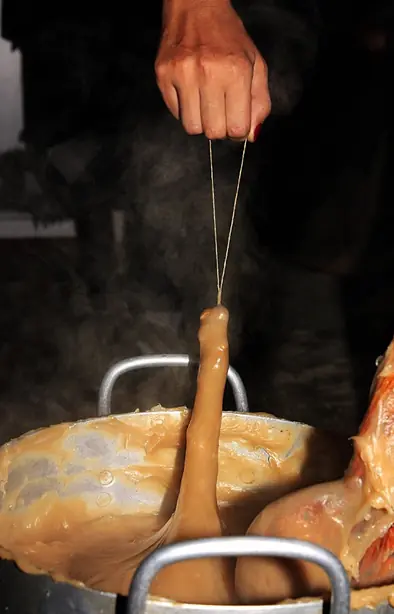 Making of Churchkhela (6253776040) – Foto: Levan Gokadze from Tbilisi, Ge (CC BY-SA 2.0)