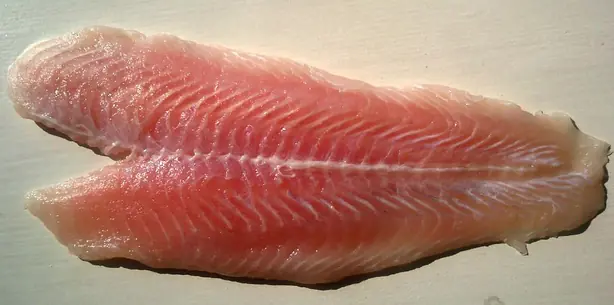 Foto von Knuspriges Basa-Filet im Backteig (Fish & Chips Art) – fertig angerichtet
