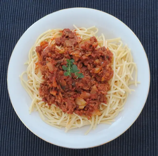 Foto von Klassische Pasta Asciutta – fertig angerichtet