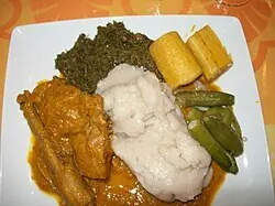 Foto von Brasilianischer Pirão (Maniokbrei) – fertig angerichtet