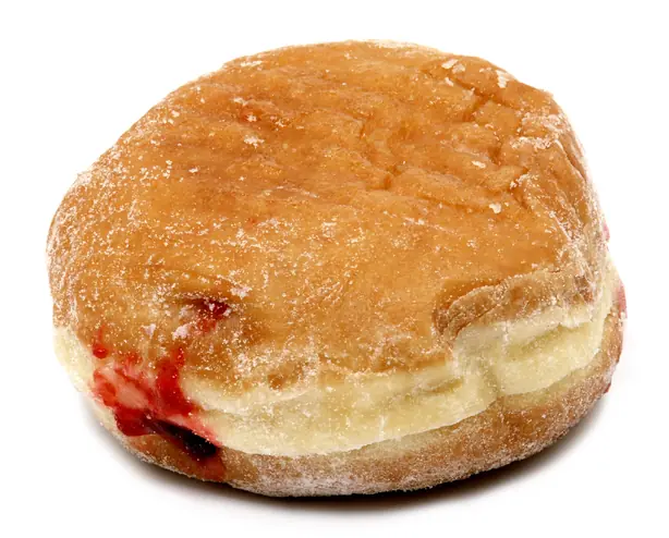 Foto von Klassische Berliner Pfannkuchen (Jam Doughnuts) – Fluffig & Fruchtig – fertig angerichtet