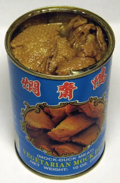 Foto von Mock Duck (Vegetarische Ente aus Seitan) – fertig angerichtet