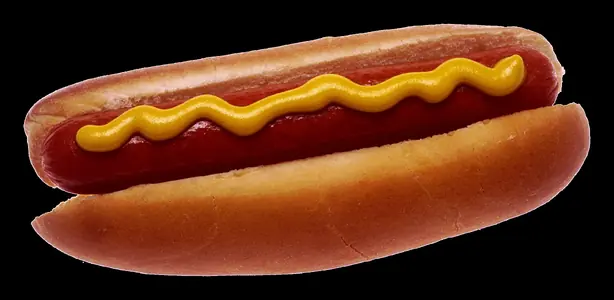 Wikipedia-Bild - Hot_dog_with_mustard.png - Foto: Czar, original photographed by Renee Comet - PUBLIC DOMAIN