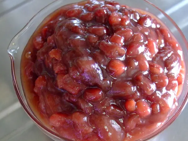 Foto von Süße Rote Bohnenpaste (Anko / Dou Sha) – fertig angerichtet