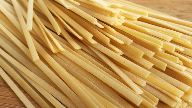 Foto von Traditionelle Trenette al Pesto – fertig angerichtet