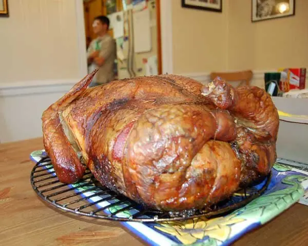 Foto von Turducken – fertig angerichtet