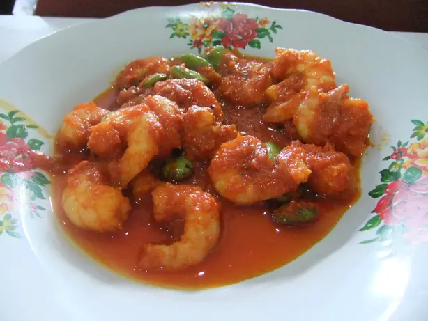 Foto von Udang Balado – fertig angerichtet
