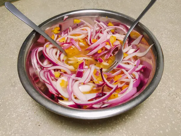 Foto von Xnipek (Salsa Yucateca) – fertig angerichtet