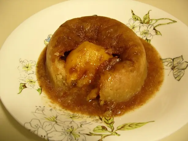 Foto von Sussex Pond Pudding – fertig angerichtet