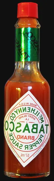 Foto von Original Tabasco-Art Würzsauce – fertig angerichtet